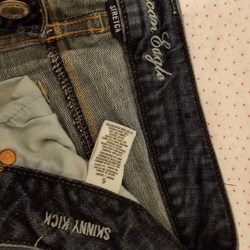 American Eagle skinny kick jeans